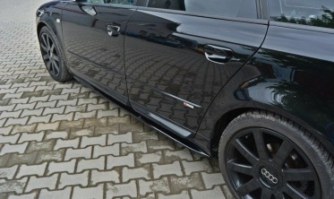 Тюнинг накладки под пороги Audi S4 / A4 / A4 S-line B6 / B7 фото