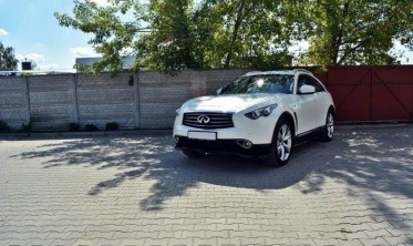 Тюнинговый диффузор переднего бампера Infiniti QX70 вер.1 фото