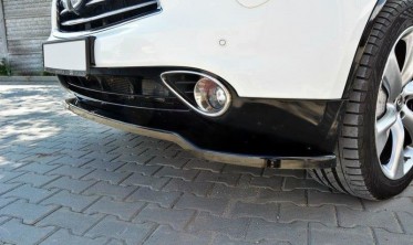 Тюнинговый диффузор переднего бампера Infiniti QX70 вер.1 фото