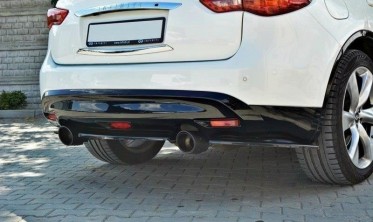 Бічні тюнінг накладки заднього бампера Infiniti QX70 фото