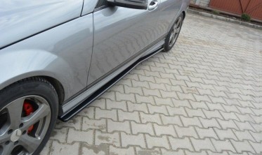 Дифузори під бічні пороги Mercedes C W204 AMG-Line (дост.) фото