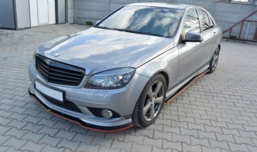 Дифузори під бічні пороги Mercedes C W204 AMG-Line (дост.) фото
