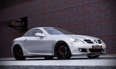 Тюнінговий дифузор переднього бампера Mercedes SLK R171 фото