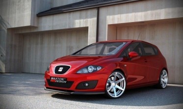 Тюнинговая накладка под передний бампер Seat Leon 2 рестайл фото