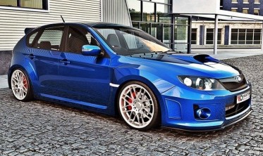 Спойлер переднього бампера Subaru Impreza WRX STI 2011-2014 фото