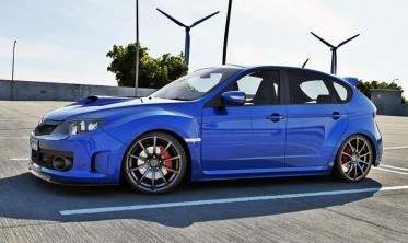 Накладка переднього бампера Subaru Impreza WRX STI 2009-2011 вер. 1 фото