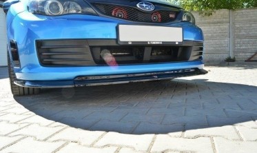 Накладка под передний бампер Subaru Impreza WRX STI вер. 2 фото