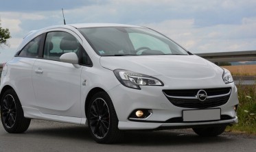 Бокові накладки переднього бампера Opel Corsa E стиль OPC фото