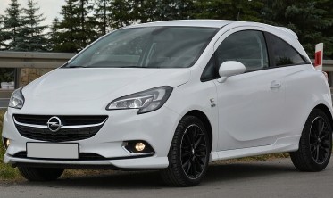 Бокові накладки переднього бампера Opel Corsa E стиль OPC фото