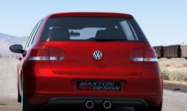 Диффузор заднего бампера VW Golf VI в стиле VW Golf V R32 фото