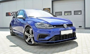 Дифузор переднього бампера VW Golf 7 версія R/R-Line FL фото