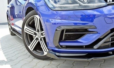 Дифузор переднього бампера VW Golf 7 версія R/R-Line FL фото