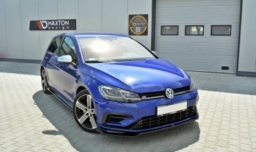 Накладка переднего бампера VW Golf 7 рест. R / R-Line вер. 2 фото