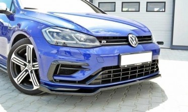 Накладка переднего бампера VW Golf 7 рест. R / R-Line вер. 2 фото