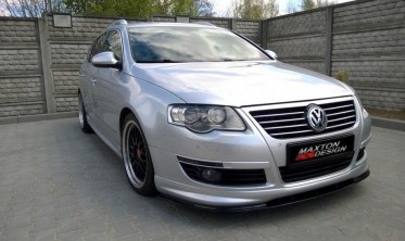 Передний диффузор под бампер VW Passat B6 R-line фото