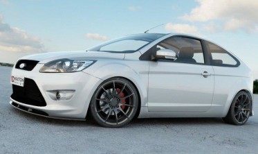 Тюнинговый диффузор переднего бампера Ford Focus MK2 ST послерест. фото