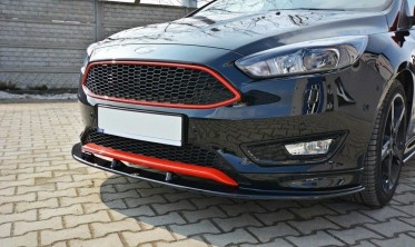 Передний диффузор бампера Ford Focus ST-line MK3 FL вер.1 фото