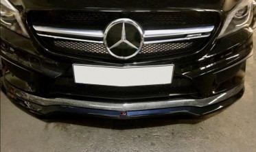 Диффузор переднего бампера Mercedes CLA 45 AMG С117 (дорест.) вер.1 фото