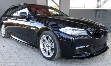 Спойлер диффузор переднего бампера BMW F10 М-пакет фото