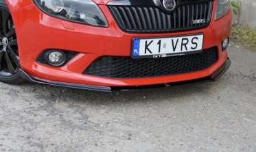 Дифузор тюнінговий для переднього бампера Skoda Fabia 2 версія RS фото