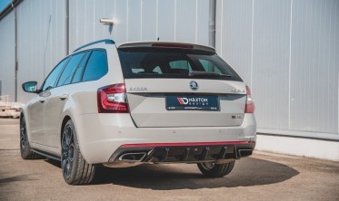 Центральная накладка заднего бампера Skoda Octavia RS MK3 / MK3 FL Hatchback / Estate фото