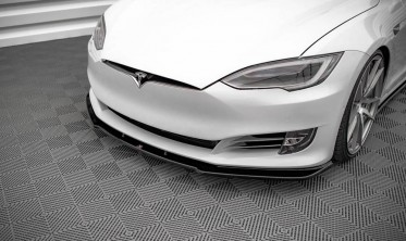 Тюнінговий дифузор переднього бампера Tesla Model S рестайл фото