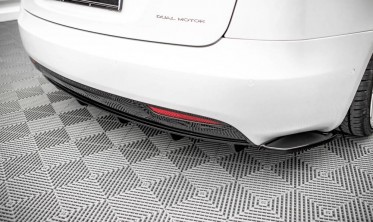 Центральний дифузор на задній бампер Tesla Model S післярестайл фото