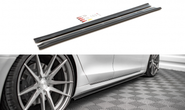 Тюнинг накладки на пороги Tesla Model S рестайл фото