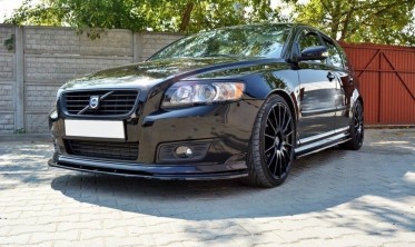 Диффузор переднего бампера Volvo V50 R-Design рестайл вер. 1  фото