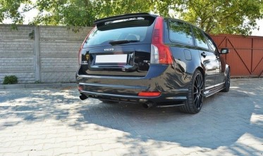 Боковые накладки на задний бампер Volvo V50 R-Design послерестайл фото