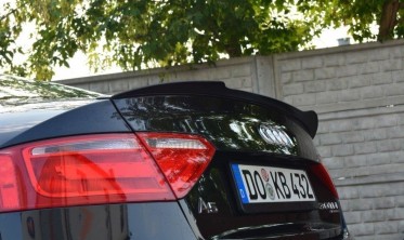 Спойлер Audi S5 / A5 / A5 S-line 8T / 8T FL Coupe черный глянцевый фото