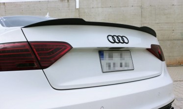 Спойлер Audi S5 / A5 / A5 S-line 8T / 8T FL Coupe черный глянцевый фото