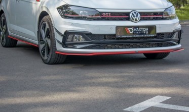 Тюнинг диффузор переднего бампера Volkswagen Polo MK6 версия GTI  фото