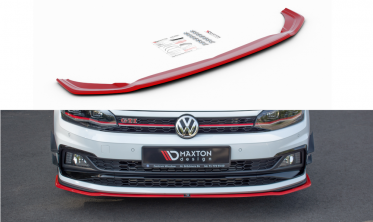 Тюнинг диффузор переднего бампера Volkswagen Polo MK6 версия GTI  фото