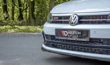 Тюнинг диффузор переднего бампера Volkswagen Polo MK6 версия GTI  фото