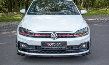 Тюнинг диффузор переднего бампера Volkswagen Polo MK6 версия GTI  фото