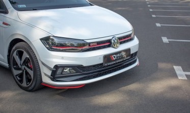 Боковые накладки переднего бампера Volkswagen Polo MK6 GTI вер. 5 фото