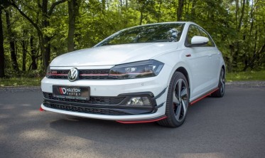 Боковые накладки переднего бампера Volkswagen Polo MK6 GTI вер. 5 фото
