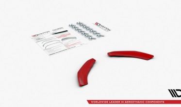 Боковые накладки переднего бампера Volkswagen Polo MK6 GTI вер. 5 фото