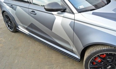 Тюнинговые листвы под пороги Audi RS6 C7 / C7 FL  фото