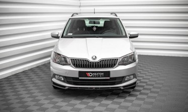 Тюнинговая накладка на передний бампер Skoda Fabia MK3 фото