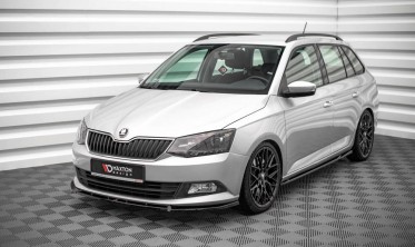 Тюнинговая накладка на передний бампер Skoda Fabia MK3 фото