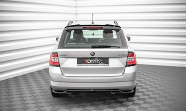 Тюнинговая накладка на задний бампер Skoda Fabia MK3 универсал фото