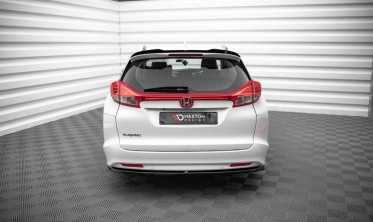 Тюнинговый диффузор на задний бампер Honda Civic MK9 Tourer  фото