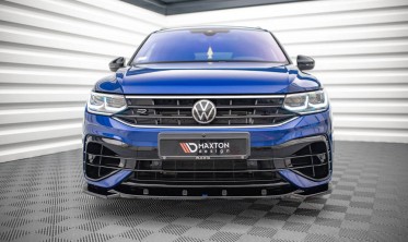 Тюнінговий спойлер на передній бампер VW Tiguan MK2 рестайл R / R-Line версія фото