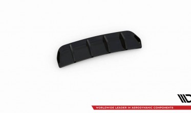Центральный диффузор на задний бампер VW Tiguan MK2 рестайл R  фото
