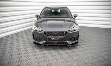 Передняя накладка на бампер Cupra Leon вар.1 фото