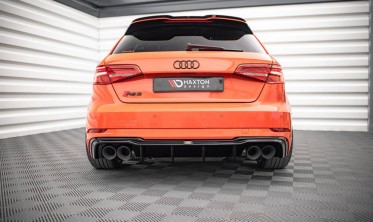 Тюнинговый диффузор на задний бампер Audi RS3 8V рестайл фото