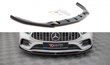 Накладка на передний бампер Mercedes A35 AMG / AMG-line W177 вар.5 фото