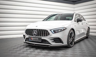 Накладка на передній бампер Mercedes A35 AMG/AMG-line W177 вар.5 фото